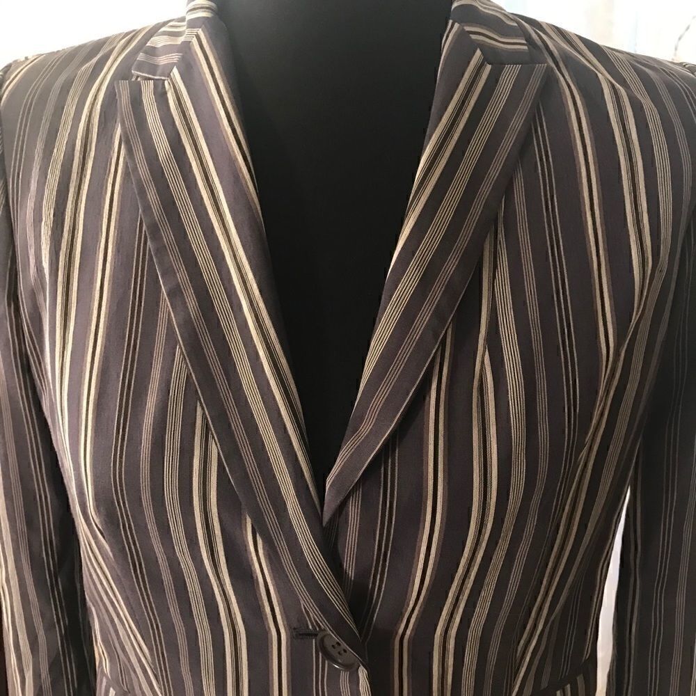 Calvin Klein Size 2 Stripped Jacket!